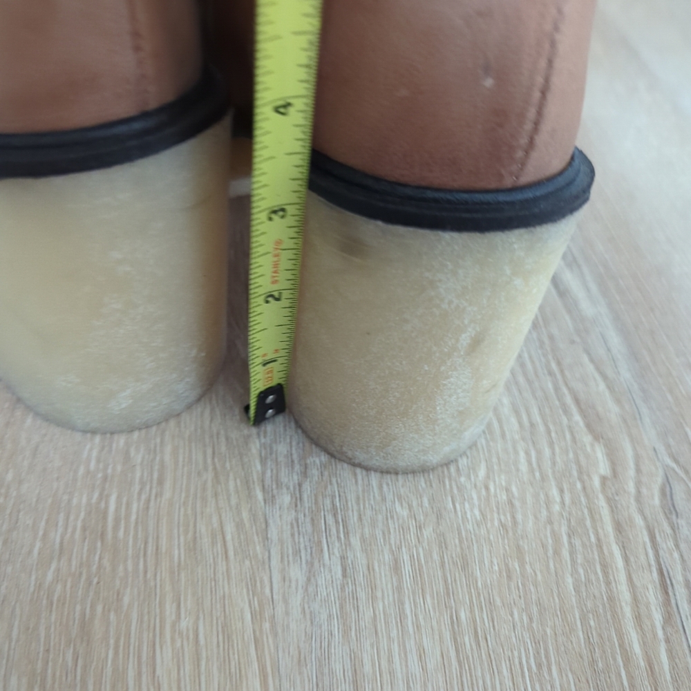 NEW Free People Zip Jack Leather Slouch Bootie Spiced Chai Org. $198 - Picture 9 of 15